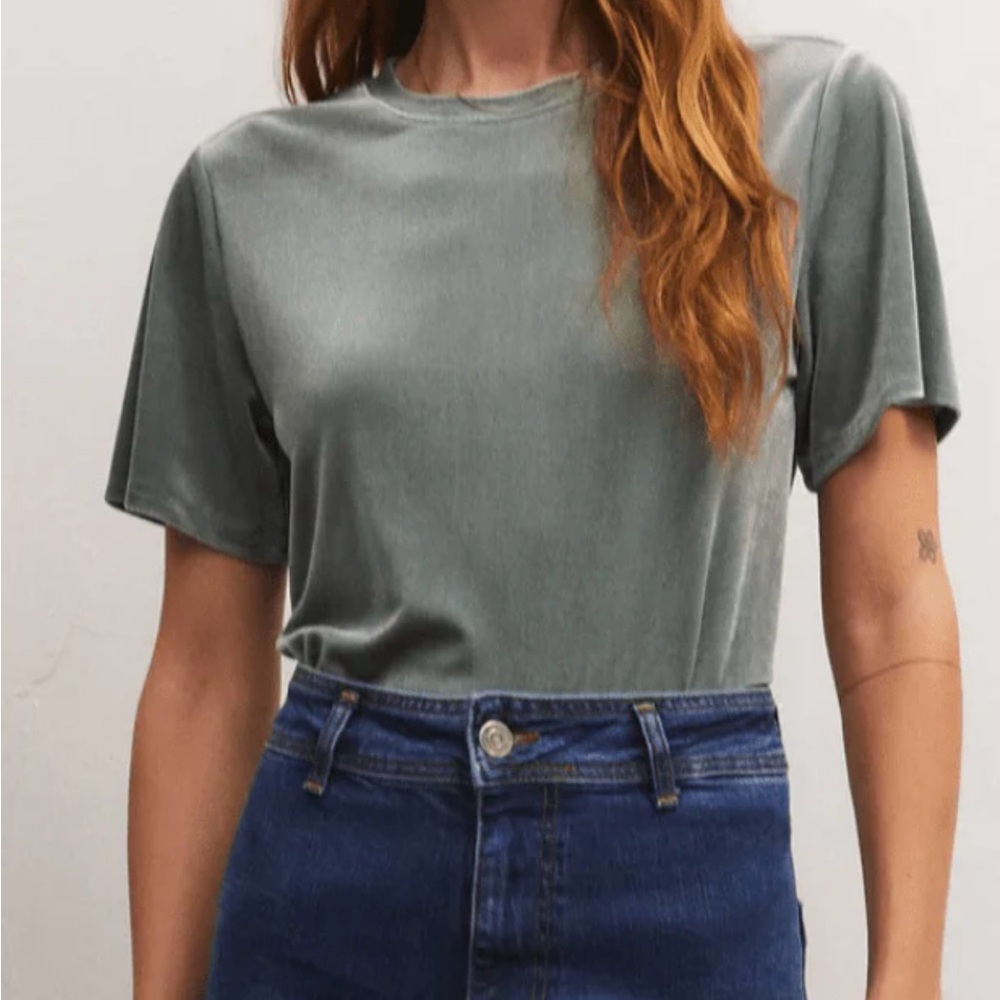Z Supply Green velvet tee